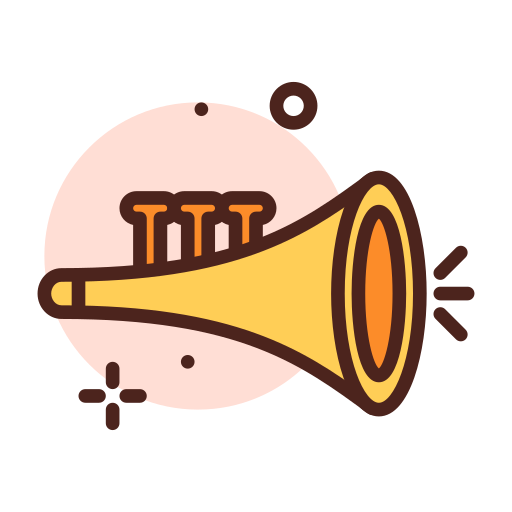 trompete Darius Dan Lineal Color icon