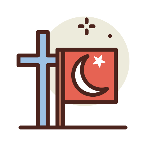 religies Darius Dan Lineal Color icoon