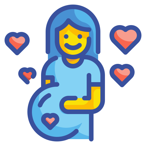 embarazada Wanicon Lineal Color icono