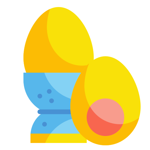 Boiled egg Wanicon Flat icon