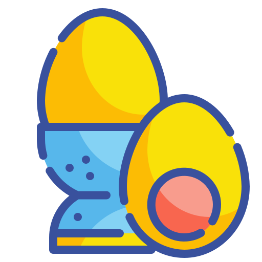Boiled egg Wanicon Lineal Color icon
