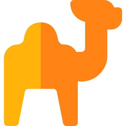 wielbłąd Basic Rounded Flat ikona
