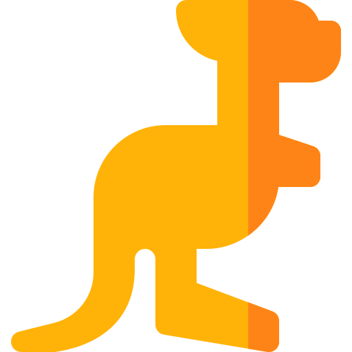 canguro Basic Rounded Flat icono