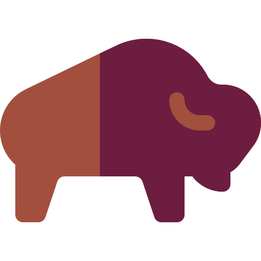 bisonte Basic Rounded Flat icono