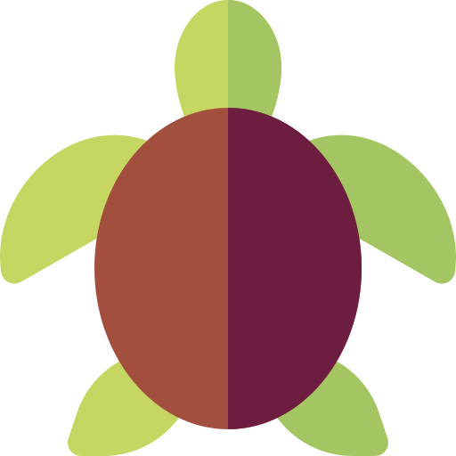 żółw Basic Rounded Flat ikona