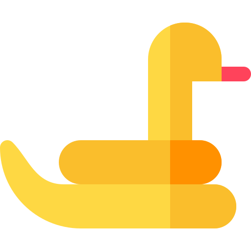 Змея Basic Rounded Flat иконка
