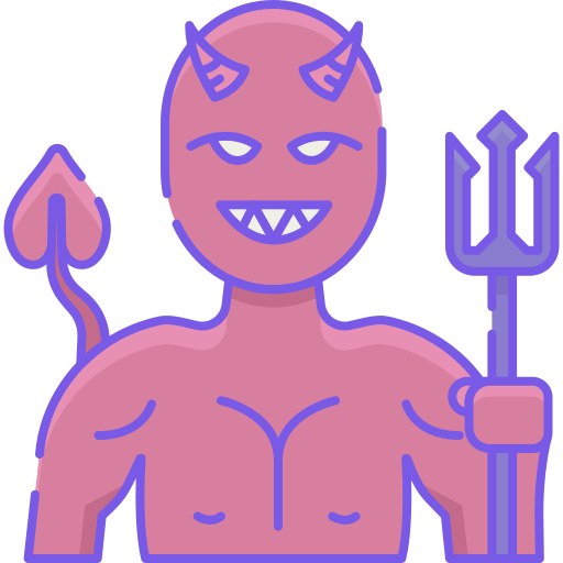 diable Flaticons Lineal Color Icône