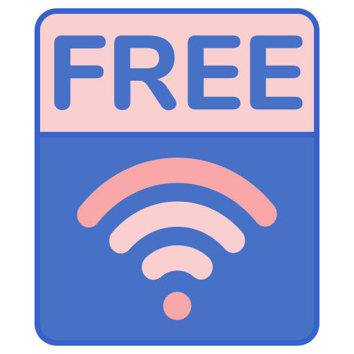 wifi gratis Flaticons Lineal Color icona