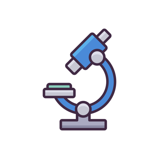 mikroskop Flaticons Lineal Color ikona