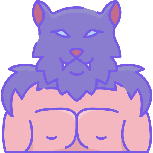 Werewolf Flaticons Lineal Color icon