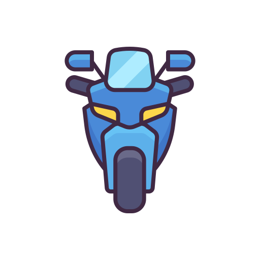 motorrad Flaticons Lineal Color icon