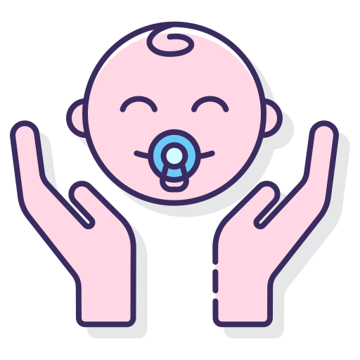 Младенец Flaticons Lineal Color иконка