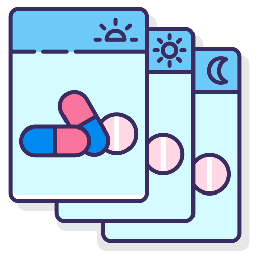 pastillas Flaticons Lineal Color icono