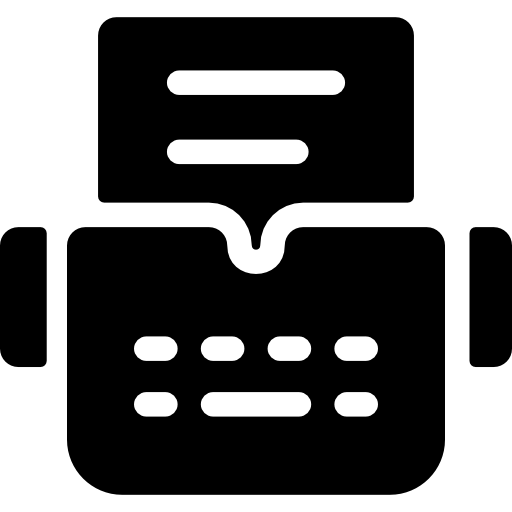 schreibmaschine Basic Rounded Filled icon