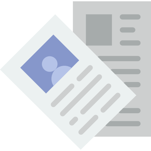 News paper Basic Miscellany Flat icon
