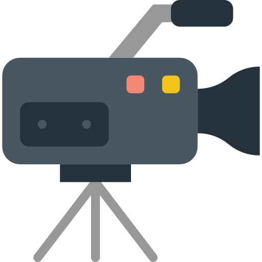 Video camera Basic Miscellany Flat icon