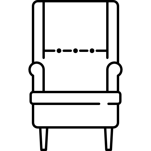 椅子 Icons Responsive Line 128px icon