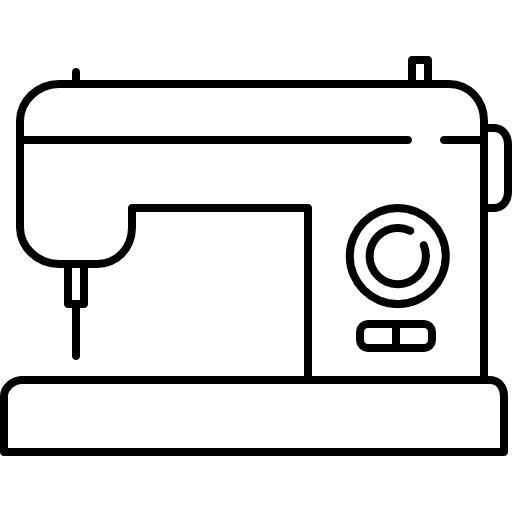 máquina de coser Icons Responsive Line 128px icono