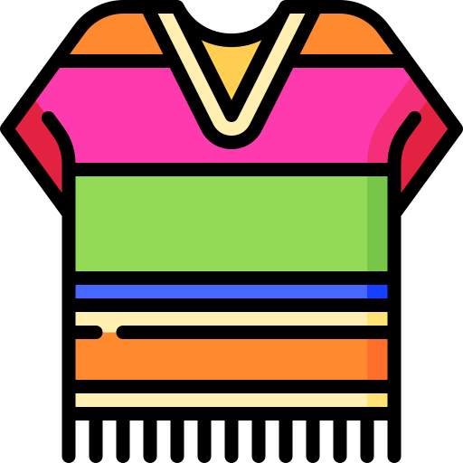 poncho Special Lineal color icon