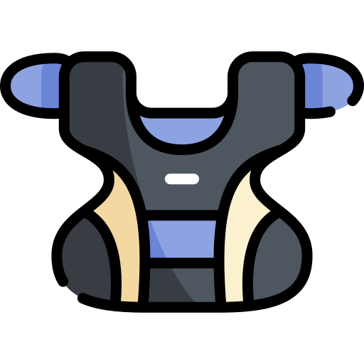 Chest guard Kawaii Lineal color icon