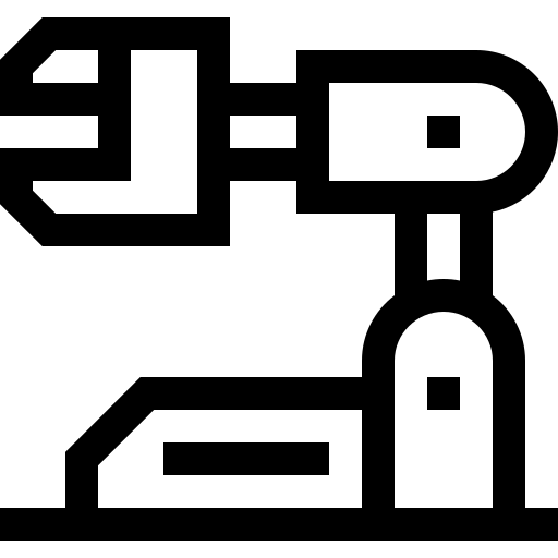 robotarm Basic Straight Lineal icoon