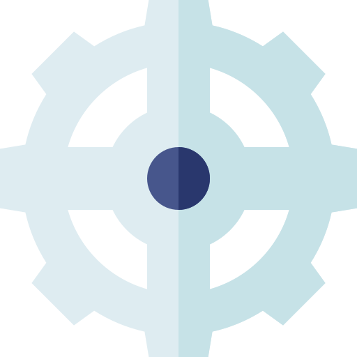 Cogwheel Basic Straight Flat icon