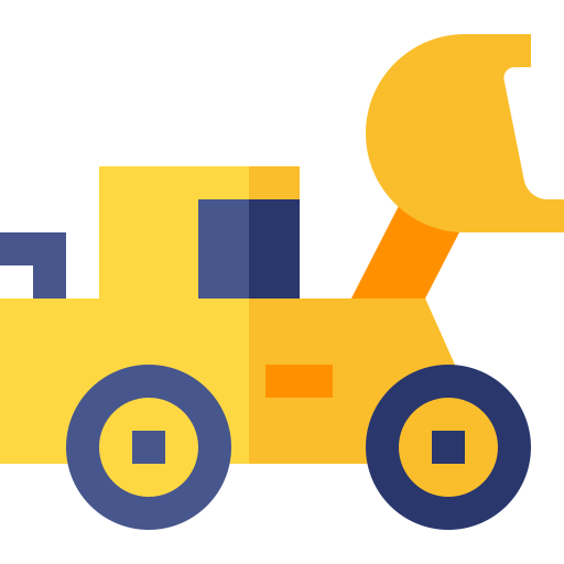 Loader Basic Straight Flat icon