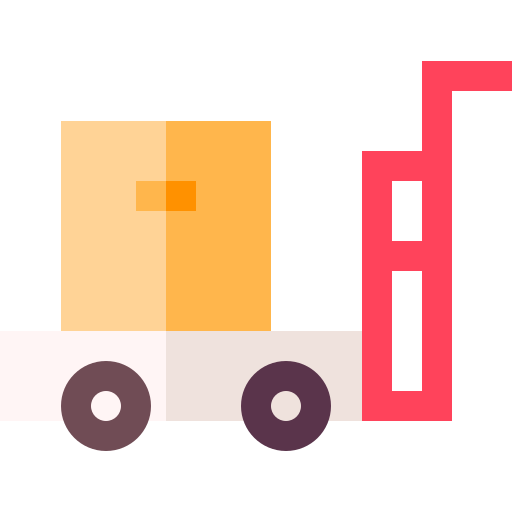 Delivery cart Basic Straight Flat icon