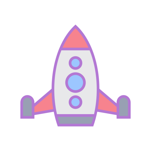 vaisseau spatial Generic Outline Color Icône