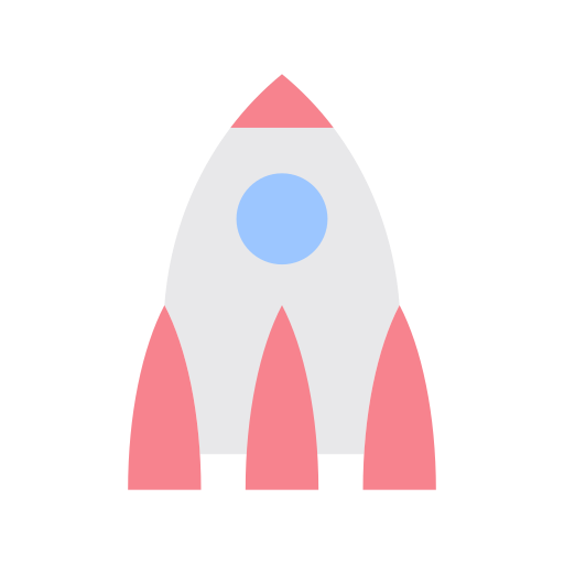 nave espacial cohete Generic Flat icono