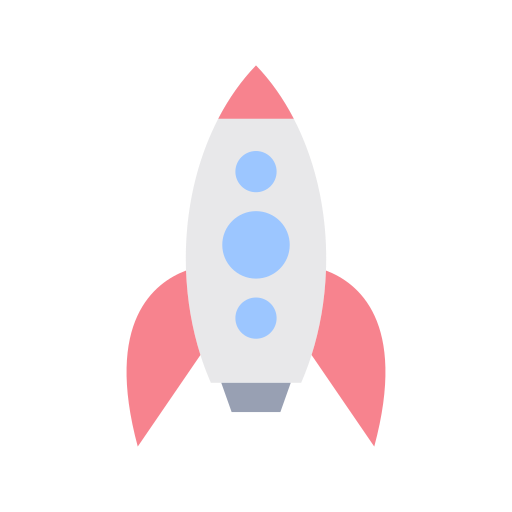 nave espacial cohete Generic Flat icono
