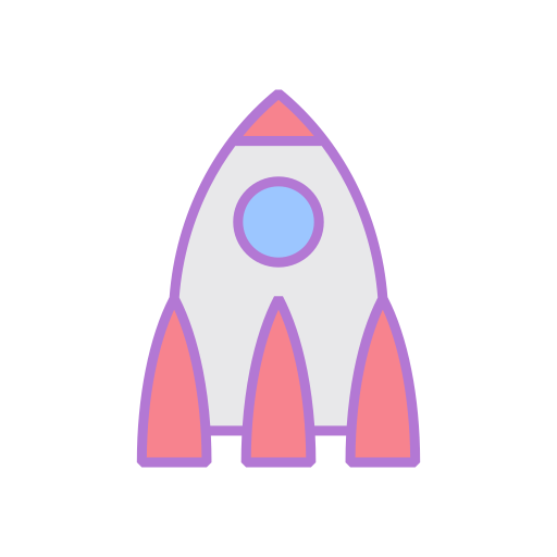 로켓 우주선 Generic Outline Color icon