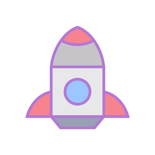 Ракета Generic Outline Color иконка