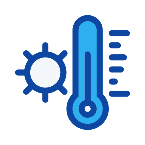 temperatura caliente Generic Outline Color icono