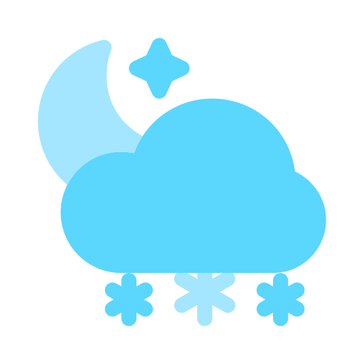 Śnieżna chmura Generic Flat ikona