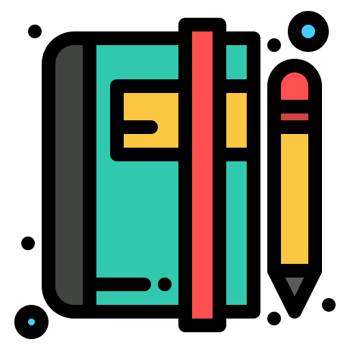 Notepad Flatart Icons Lineal Color icon
