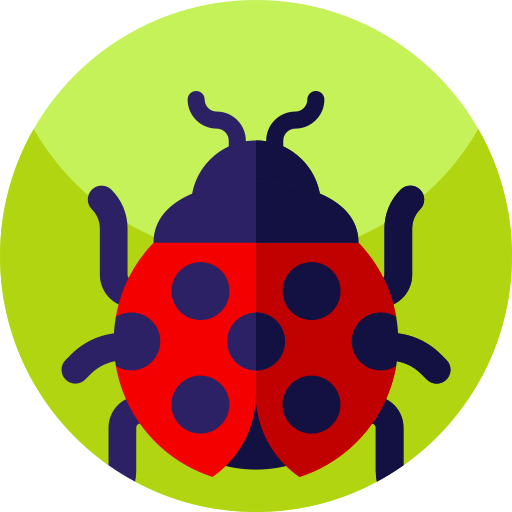 Ladybug Geometric Flat Circular Flat icon