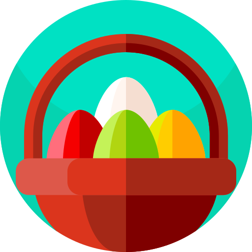 달걀 Geometric Flat Circular Flat icon