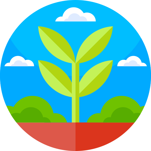 식물 Geometric Flat Circular Flat icon