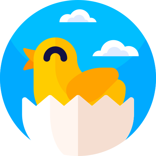 Chick Geometric Flat Circular Flat icon