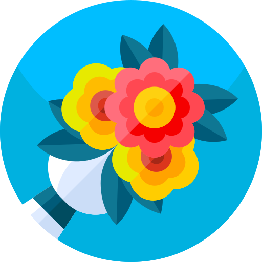 Bouquet Geometric Flat Circular Flat icon