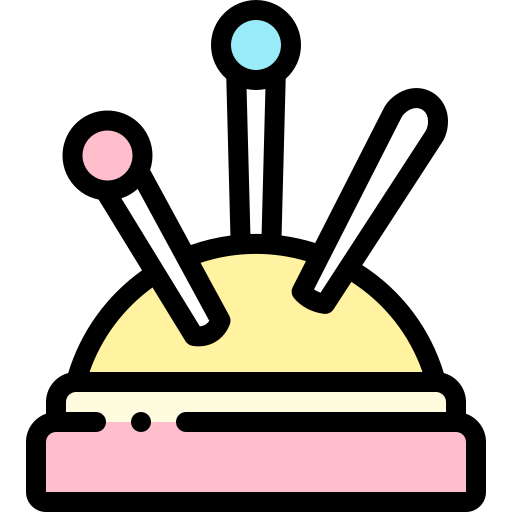 Pin cushion Detailed Rounded Lineal color icon