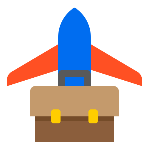 Airplane srip Flat icon