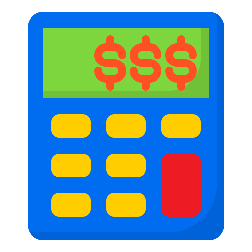 calculadora srip Flat icono