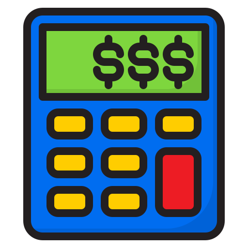 Calculator srip Lineal Color icon
