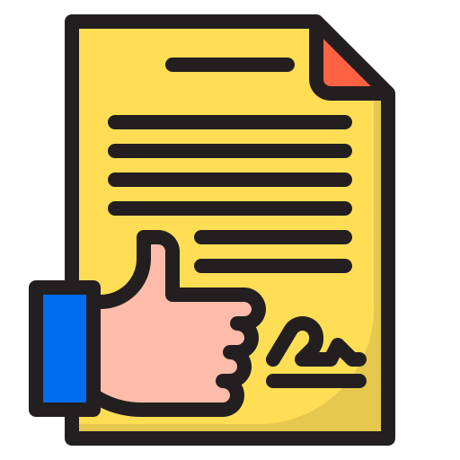 Document srip Lineal Color icon
