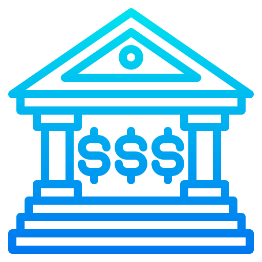 은행 srip Gradient icon
