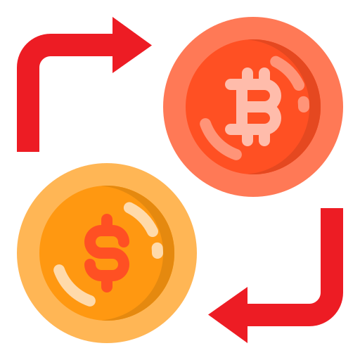 Currency exchange srip Flat icon