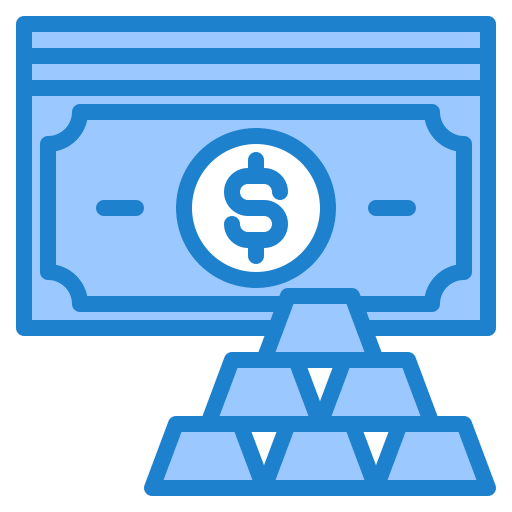 dinero srip Blue icono