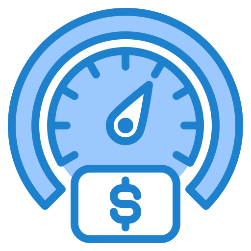 tachometer srip Blue icon